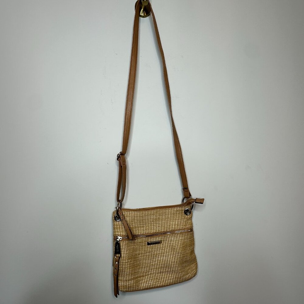 Rosetti Bodhi Mini Crossbody Tan Woven Texture